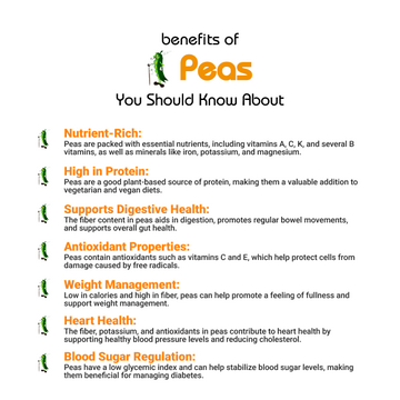 Peas (Matar / مٹر) - Benefits