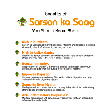 Sarson ka Saag(سرسوں کا ساگ) - Benefits